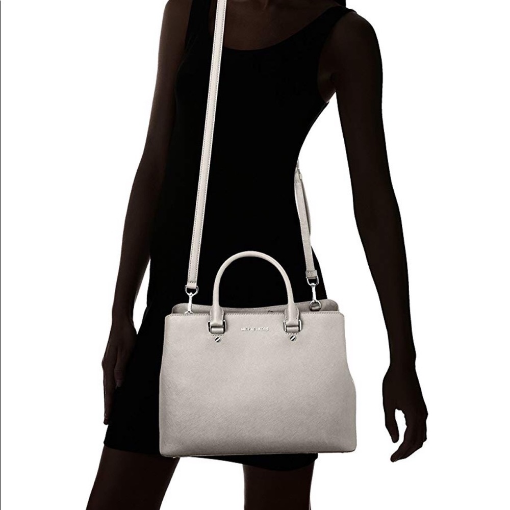 Michael Michael Kors Savannah gray Large Satchel - Picture 6 of 7